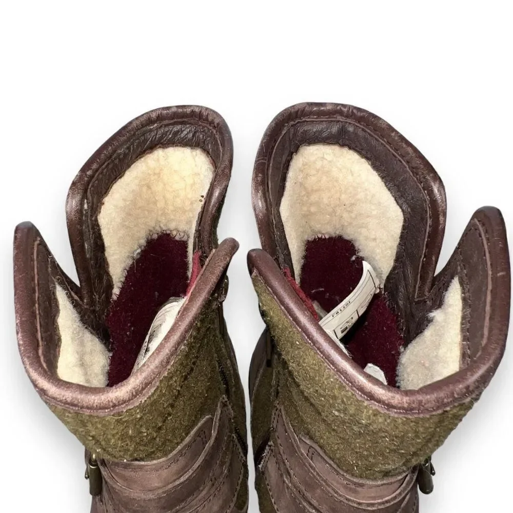 UGG‎ Simmens Leather Waterproof Boots Brown Leather 1005269 Women's 6
